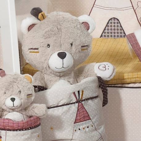 Doudou ours en velours - timouki Beige 3 - vertbaudet enfant 
