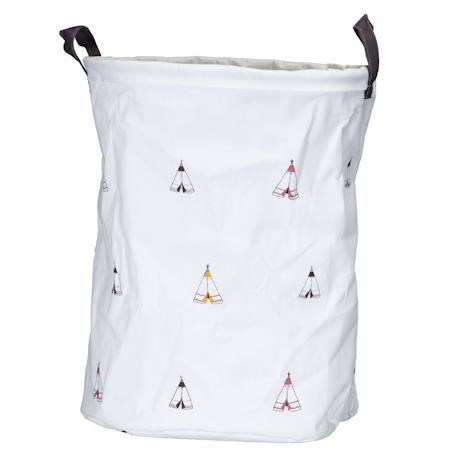 Panière de rangement en tissu - timouki Blanc 1 - vertbaudet enfant 