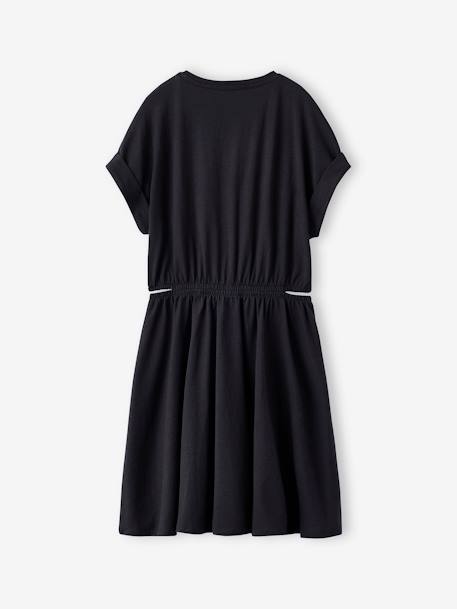 Robe fille avec ouvertures côtés anthracite+vanille 2 - vertbaudet enfant 