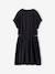 Robe fille avec ouvertures côtés anthracite+vanille 2 - vertbaudet enfant 
