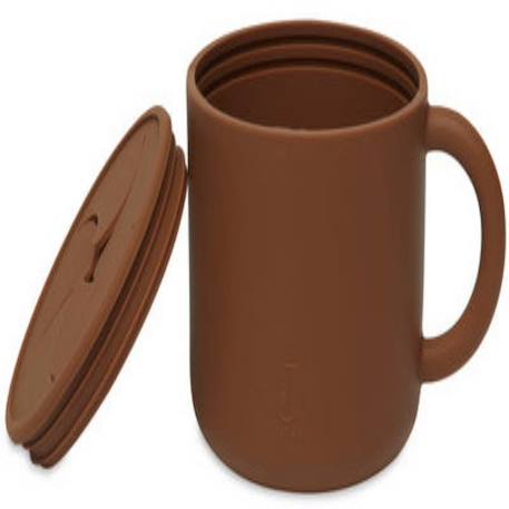 Gobelet à goûter avec couvercle en silicone Beige+Bleu+Gris+Marron 22 - vertbaudet enfant 
