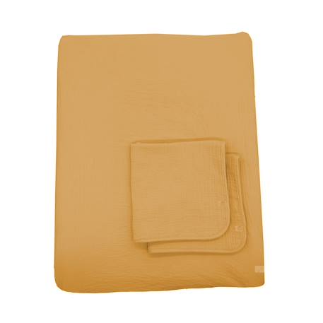 Housse de matelas à langer et langes coton Moutarde 1 - vertbaudet enfant 