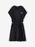 Robe fille avec ouvertures côtés anthracite+vanille 1 - vertbaudet enfant 