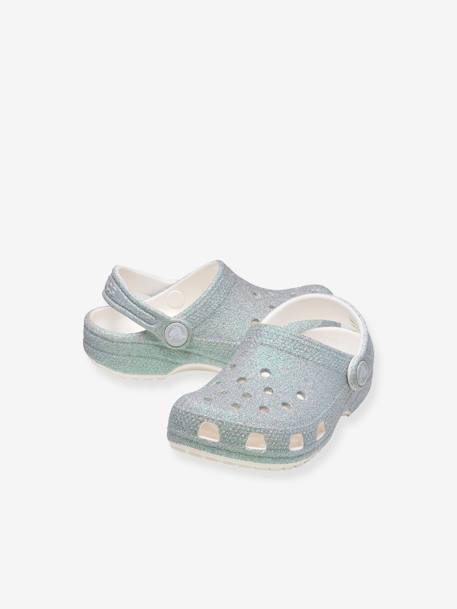 Sabots bébé Classic Iridescent Glitte (TM) blanc+rose 2 - vertbaudet enfant 