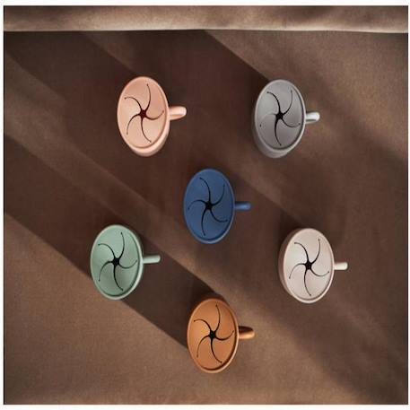 Gobelet à goûter avec couvercle en silicone Beige+Bleu+Gris+Marron 12 - vertbaudet enfant 