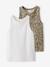 Lot de 2 débardeurs fille emmanchures américaines beige 1 - vertbaudet enfant 