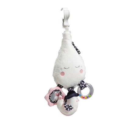 Jouet d'activités avec pinces en velours - miss fleur de lune Blanc 1 - vertbaudet enfant 