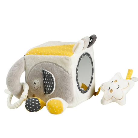 Cube d'activités bébé en velours - babyfan Gris 2 - vertbaudet enfant 
