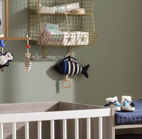 Peluche mini musical poisson en velours - baby sailor Bleu 3 - vertbaudet enfant 