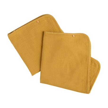 Housse de matelas à langer et langes coton Moutarde 2 - vertbaudet enfant 