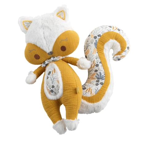 Doudou écureuil en velours - promenons nous Jaune foncé 1 - vertbaudet enfant 