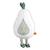 Doudou poire en coton - botanica Blanc 1 - vertbaudet enfant 