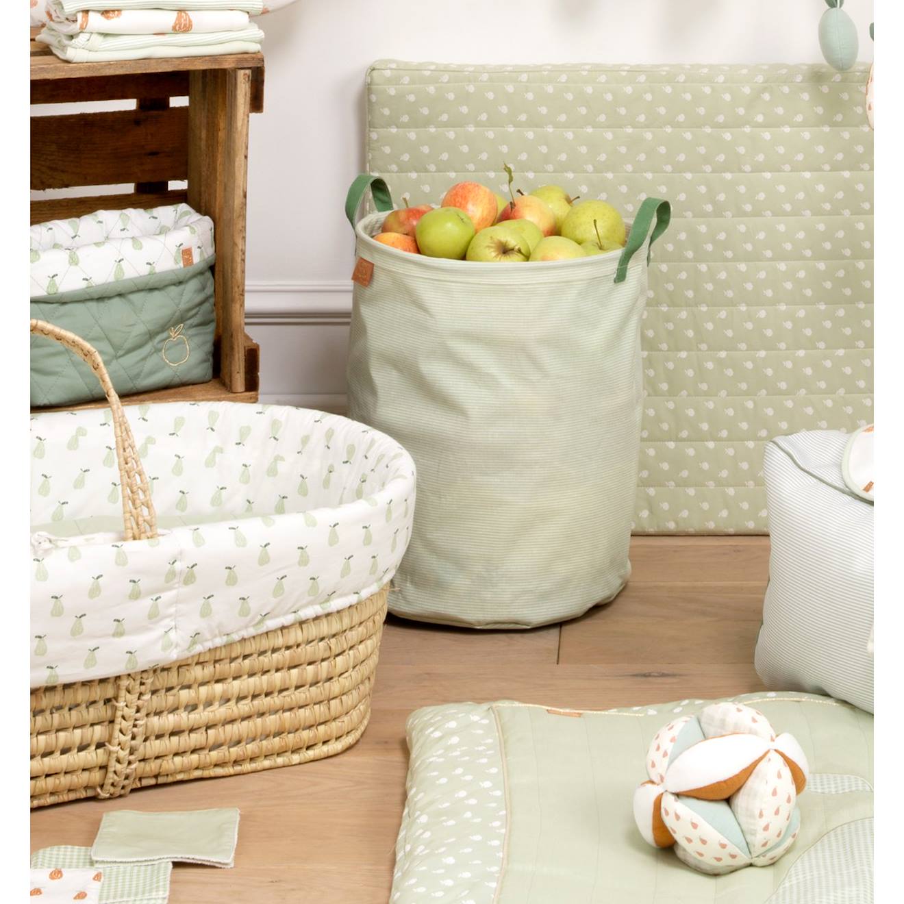 Panier De Rangement En Corde De Coton Tissé - Avec Couvercle - Dimensions 23x15x10 Cm - Couleur Kaki - Pour Chambre, Bureau, Salle De Bain - 9