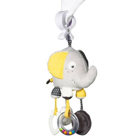 Jouet d'activités enfant eléphant en velours - babyfan Gris 1 - vertbaudet enfant 