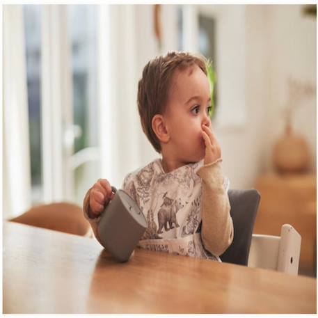 Gobelet à goûter avec couvercle en silicone Beige+Bleu+Gris+Marron 5 - vertbaudet enfant 