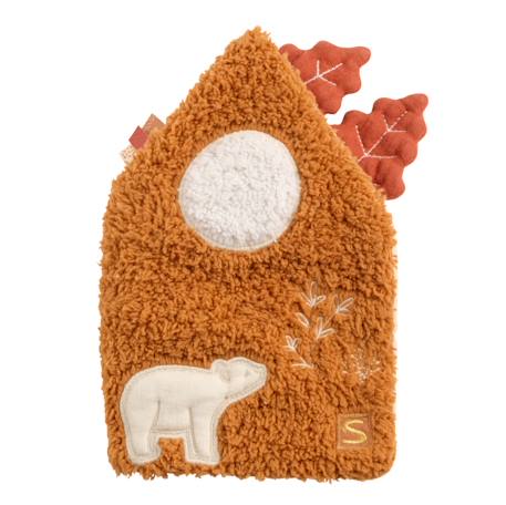 Livre d'éveil sherpa détail brodé - orsino Marron/beige 1 - vertbaudet enfant 