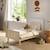 Lit bébé évolutif - little big bed sur pieds bois - paloma Blanc/marron+Marron/beige 4 - vertbaudet enfant 