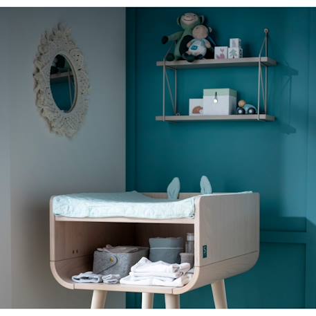 Table à langer pied en bois - bambin Beige 2 - vertbaudet enfant 
