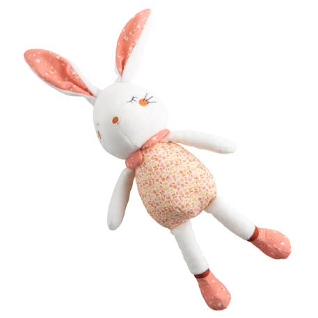 Doudou en velours - esmee Blanc/rose+Blanc/rose XL 4 - vertbaudet enfant 