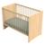 Lit bébé avec têtes de lit arrondies en bois décor chêne miel - vanille Beige+Marron 4 - vertbaudet enfant 