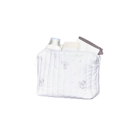 Trousse de toilette en coton bio - lazare Blanc 1 - vertbaudet enfant 