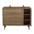 Commode 3 tiroirs et 1 porte avec détail imitation bois texturé et pieds bois - mokka Marron 4 - vertbaudet enfant 