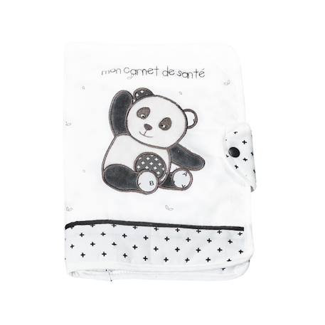 Protege carnet de santé en coton - chao chao Blanc 1 - vertbaudet enfant 