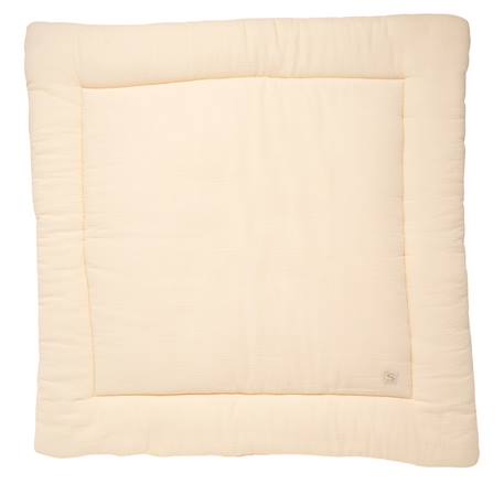 Grand tapis de jeu en double gaze de coton - uni petale Beige+Rose+Rouge+Vert 1 - vertbaudet enfant 