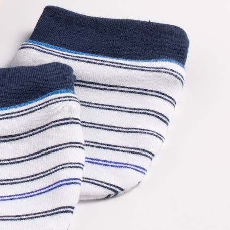Bonnet et moufles marinière - baby sailor Bleu/blanc 3 - vertbaudet enfant 