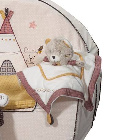 Doudou mouchoir ours en velours - timouki Beige 3 - vertbaudet enfant 