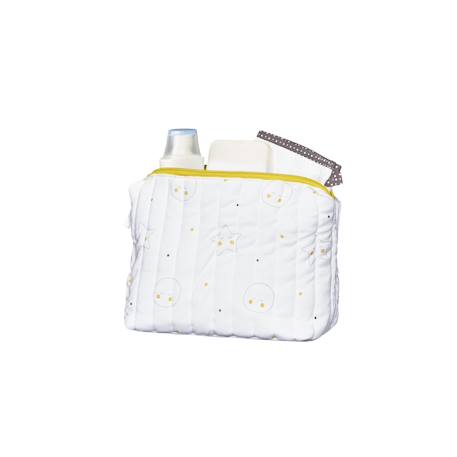 Trousse de toilette en coton bio - babyfan Blanc 1 - vertbaudet enfant 