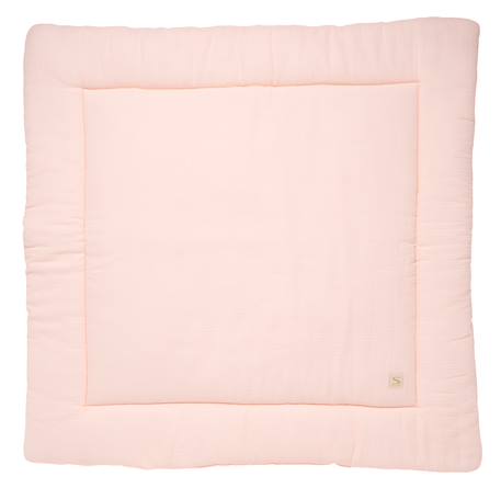 Grand tapis de jeu en double gaze de coton - uni petale Beige+Rose+Rouge+Vert 4 - vertbaudet enfant 