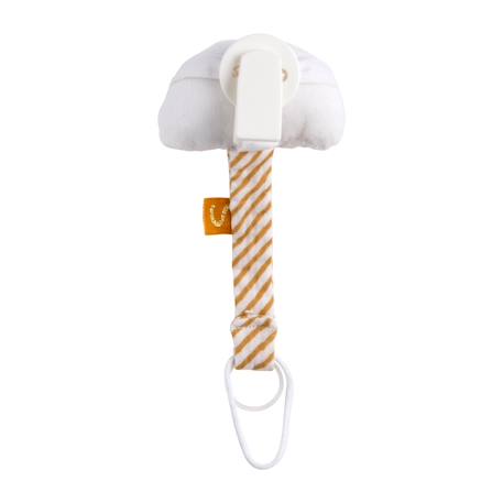 Attache-tétine bébé en velours arc en ciel - sunlight Blanc 2 - vertbaudet enfant 