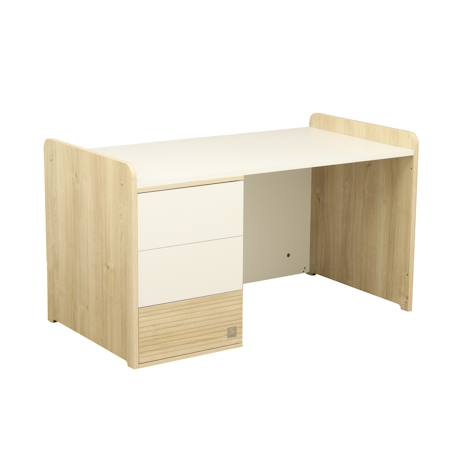 Lit combiné évolutif avec commode à langer 3 tiroirs - paloma Marron/blanc 6 - vertbaudet enfant 
