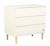 Commode 3 tiroirs pieds bois - paloma Blanc/marron+Marron 2 - vertbaudet enfant 