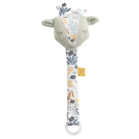 Attache-tétine en coton cerf - promenons nous Vert tilleul 1 - vertbaudet enfant 