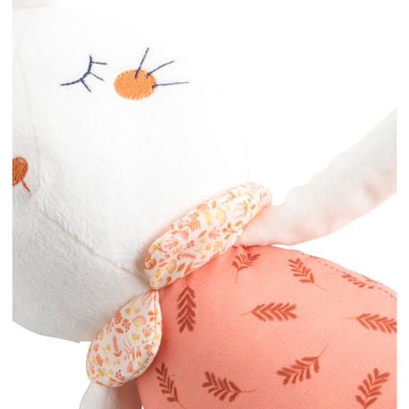 Doudou en velours - esmee Blanc/rose+Blanc/rose XL 2 - vertbaudet enfant 