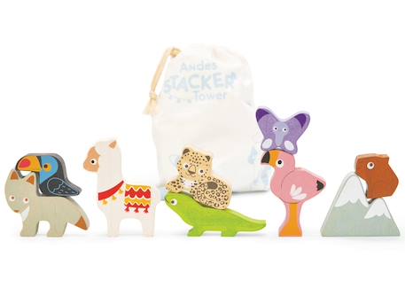 Les animaux des andes Blanc 3 - vertbaudet enfant 