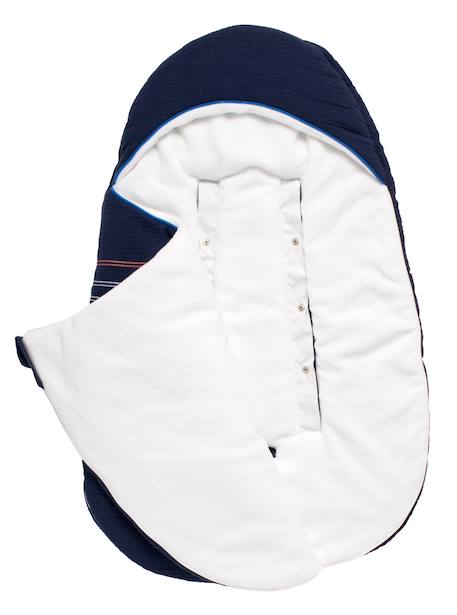 Nid d'ange 5 attaches Blanc/bleu+Bleu 5 - vertbaudet enfant 