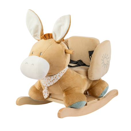 Bascule âne leo Beige 1 - vertbaudet enfant 