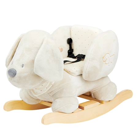 Bascule charlie le chien vanille Beige 1 - vertbaudet enfant 