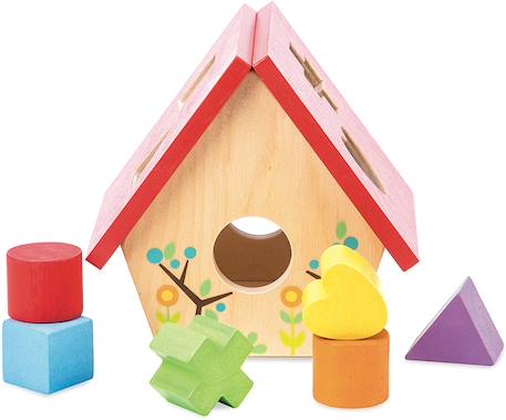 Mon petit nichoir - boîte à formes Rouge 1 - vertbaudet enfant 