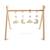 Arche d'éveil bois avec 4 jouets - uni sauge Beige+Rose+Rouge+Vert 1 - vertbaudet enfant 