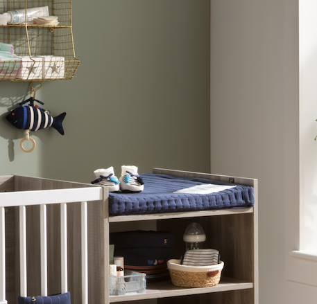 Matelas à langer en double gaze de coton et sa serviette - baby sailor Bleu 6 - vertbaudet enfant 