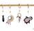 Arche d'éveil bois avec 4 jouets Beige/bleu+Beige/jaune+Beige/rose+Bleu+Ecru/caramel+Jaune+Jaune/vert+Marron+Rose 9 - vertbaudet enfant 