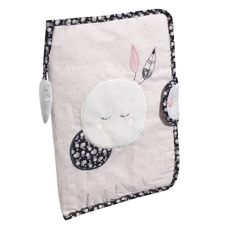 Protège carnet de santé en coton - miss fleur de lune Rose 1 - vertbaudet enfant 