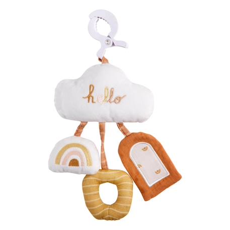 Jouet d'activités en velours - sunlight Blanc 1 - vertbaudet enfant 