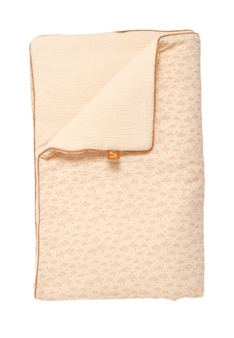 Couvre lit bébé en double gaze de coton - orsino Beige 1 - vertbaudet enfant 