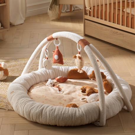 Tapis d'éveil ours en bouclette - orsino Beige 2 - vertbaudet enfant 