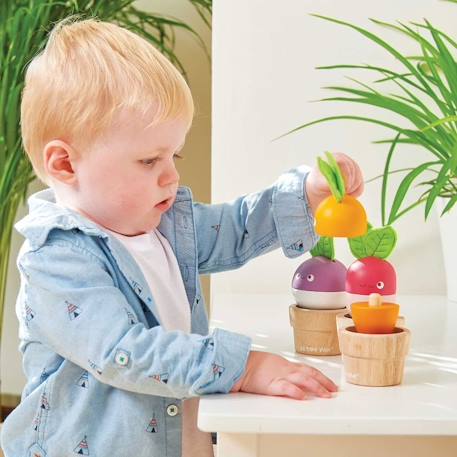 Les légumes empilables Blanc 3 - vertbaudet enfant 